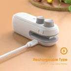 Portable USB Rechargeable Mini Sealer for Food Freshness