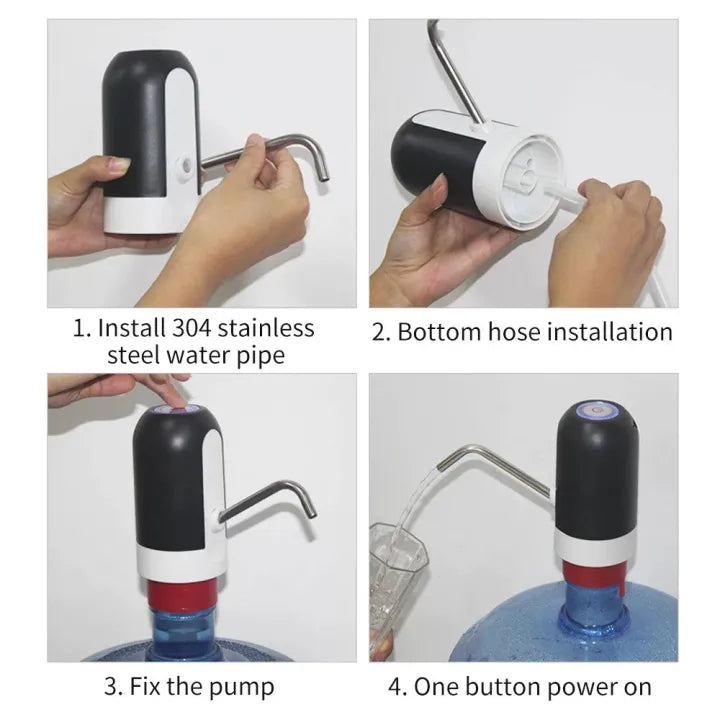 USB Rechargeable Automatic Water Dispenser Pump for 19L Bottles
