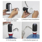 USB Rechargeable Automatic Water Dispenser Pump for 19L Bottles