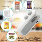 Portable USB Rechargeable Mini Sealer for Food Freshness