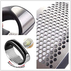 Manual Garlic Press Rocker with Handle Stainless Steel Garlic Crusher Squeezer