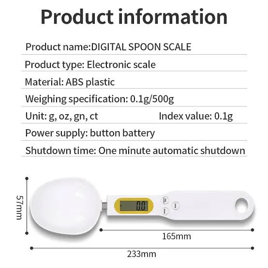 Digital Smart Measuring Spoon with LCD Display